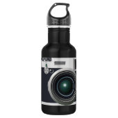 Alte schwarze Kamera Trinkflasche (Vorderseite)