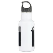 Alte schwarze Kamera Trinkflasche (Rückseite)