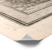 Alte Schweiz Stadt Karte (1575) Poster (Ecke)