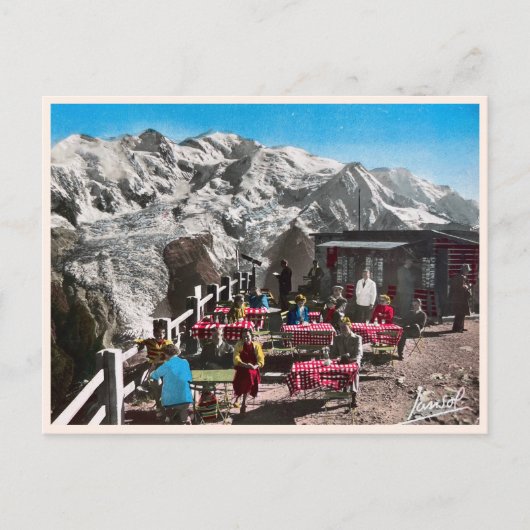 Alte Schweizer Alpen Postkarte (Vorderseite)