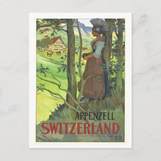 Alte Schweizer Reisepostkarte Postkarte (Vorderseite)