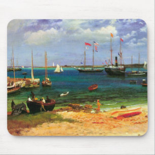 Alte Seelandschaft, Nassau Hafen von Bierstadt Mousepad