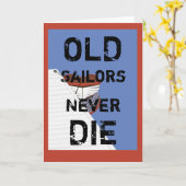 Alte Seeleute Die nie Grußkarte Karte (Gelbe Blume)