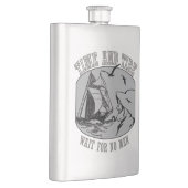 Alte Seeleute Zeit und getide klassische Flasche Flachmann (Rechts)