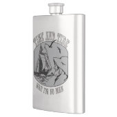 Alte Seeleute Zeit und getide klassische Flasche Flachmann (Links)