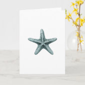 Alte Seesterne Illustration Gruß Karte (Gelbe Blume)