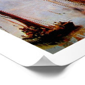 ALTE SEGELBOOTE AUF SEE POSTER (Ecke)