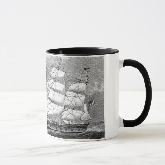Alte Segelschiff-Tasse Tasse (Rechts)