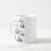 ALTE SEGELSCHIFFE KAFFEETASSE (Vorderseite Links)