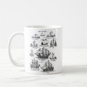 ALTE SEGELSCHIFFE KAFFEETASSE