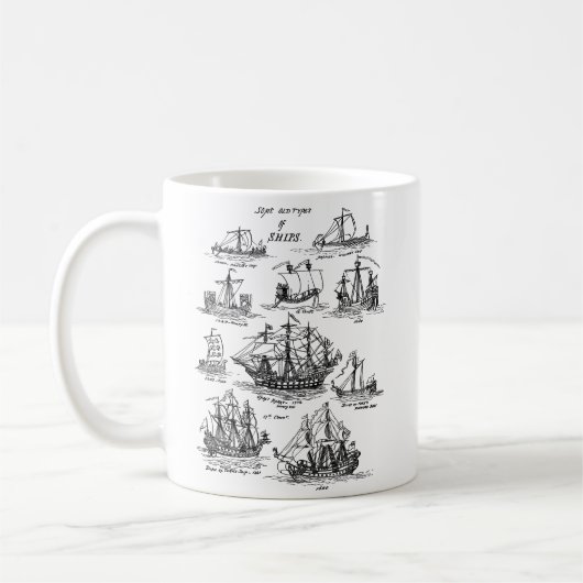 ALTE SEGELSCHIFFE KAFFEETASSE (Links)
