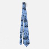 ALTE SEGELSCHIFFE KRAWATTE (Rückseite)