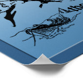 Alte Segler Die nie ein lustiges Poster (Ecke)