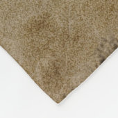 Alte Seite Vintag antikes Papier Fleecedecke (Ecke)