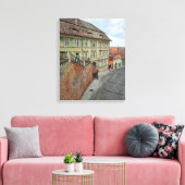 Alte Sibiu-Gebäude sehen Leinwand (Insitu (Wohnzimmer))