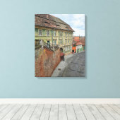 Alte Sibiu-Gebäude sehen Leinwand (Insitu (Holzboden))