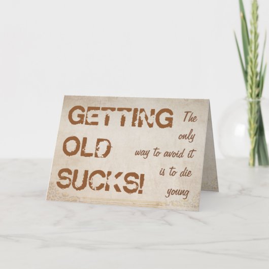 Alte sind zum Kotzen! Karte (Vorderseite)