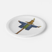 Alte Skarecke Pappteller (Schrägansicht)