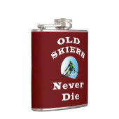 Alte Skifahrer nie Die Flachmann (Rechts)