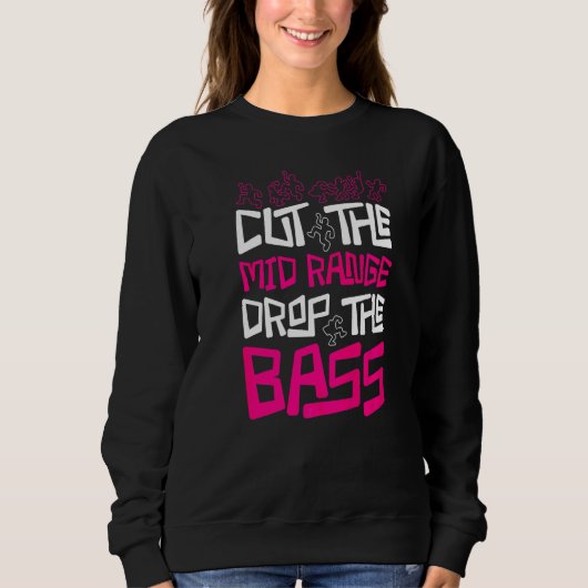 Alte Skool Raver schneiden den mittleren Rage fall Sweatshirt (Vorderseite)