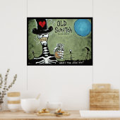 ALTE SKRATCH Wo ist dein Jesus jetzt? Poster (Küche)