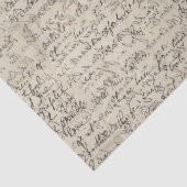 Alte Skript-Kalligraphie-Vintager Druck Seidenpapier (Ausschnitt)