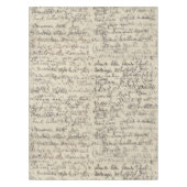 Alte Skript-Kalligraphie-Vintager Druck Tischdecke (Vorderseite)