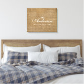 Alte Skripte Familienname Leinwanddruck (Insitu (Schlafzimmer))