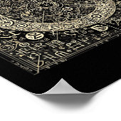 Alte Skriptsymbole Poster (Ecke)