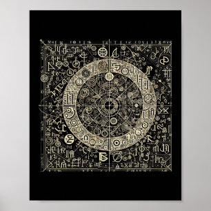 Alte Skriptsymbole Poster