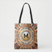 Alte Sonnen-Mandala-Tasche Tasche (Vorderseite)