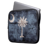 alte South Carolina-Flagge; Laptopschutzhülle (Vorderseite Links)