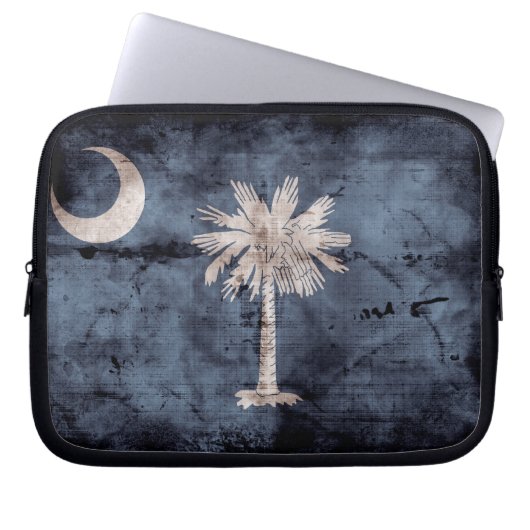 alte South Carolina-Flagge; Laptopschutzhülle (Vorderseite)