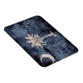 alte South Carolina-Flagge; Magnet (Rechte Seite)