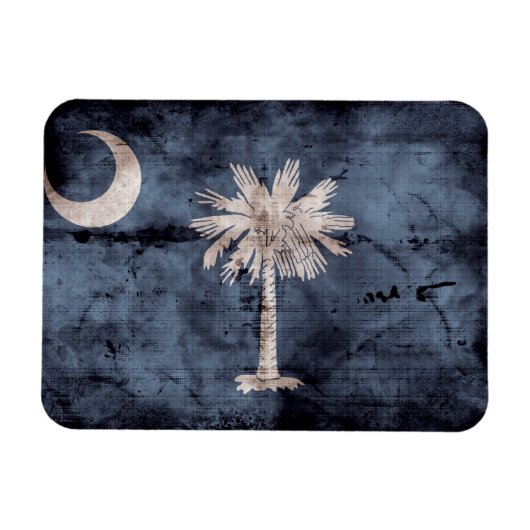 alte South Carolina-Flagge; Magnet (Horizontal)
