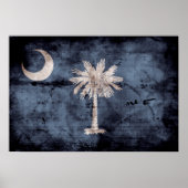 alte South Carolina-Flagge; Poster (Vorne)