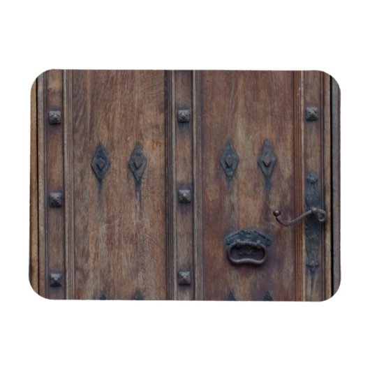 Alte Spanische Holztür mit Bolzen Magnet (Horizontal)