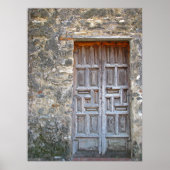 Alte spanische Tür Poster (Vorne)