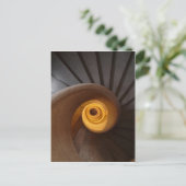 Alte Spiraltreppe Postkarte (Stehend Vorderseite)
