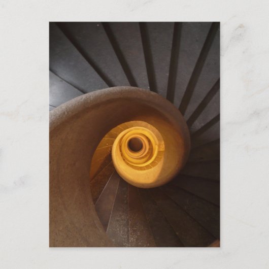 Alte Spiraltreppe Postkarte (Vorderseite)