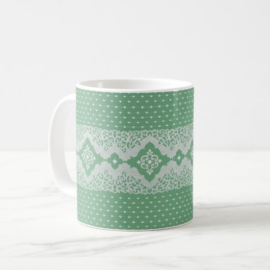 Alte Spitze auf Arsen (grün) Tasse (Vorderseite Links)