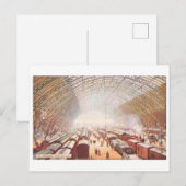 Alte St. Pancras-Station (London) Postkarte (Vorne/Hinten)
