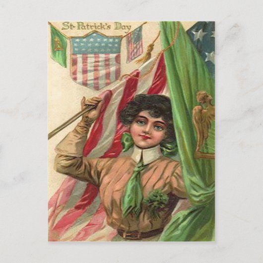 Alte St. Patrick's Day Karte (Vorderseite)