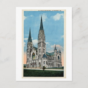 Alte St. Pauls-Kathedrale, Pittsburgh, PA Postkarte