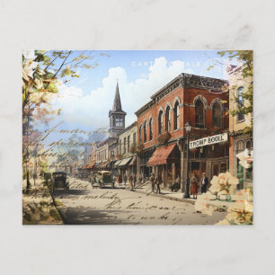 Alte Stadt Erinnerungen Vintage Postkarte