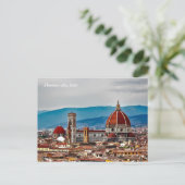 Alte Stadt Florenz, Italien-Skyline Postkarte (Stehend Vorderseite)