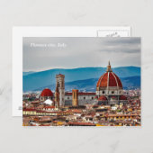 Alte Stadt Florenz, Italien-Skyline Postkarte (Vorne/Hinten)