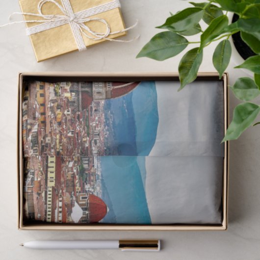 Alte Stadt Florenz, Italien-Skyline Seidenpapier (Geschenk)
