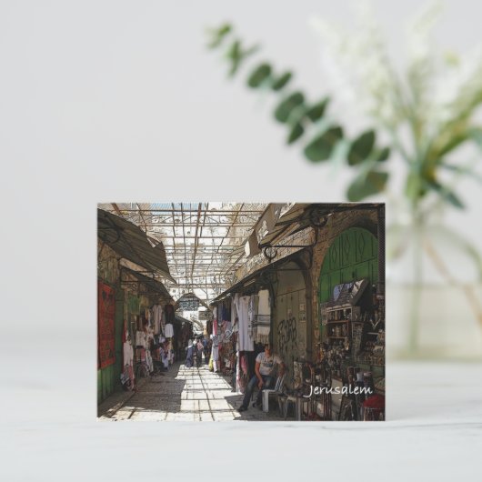 Alte Stadt Jerusalem Postkarte (Stehend Vorderseite)