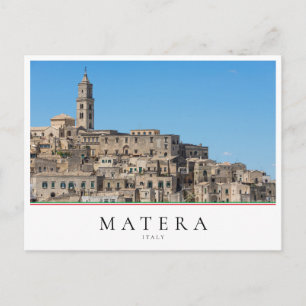 Alte Stadt Sassi di Matera in Italien Postkarte